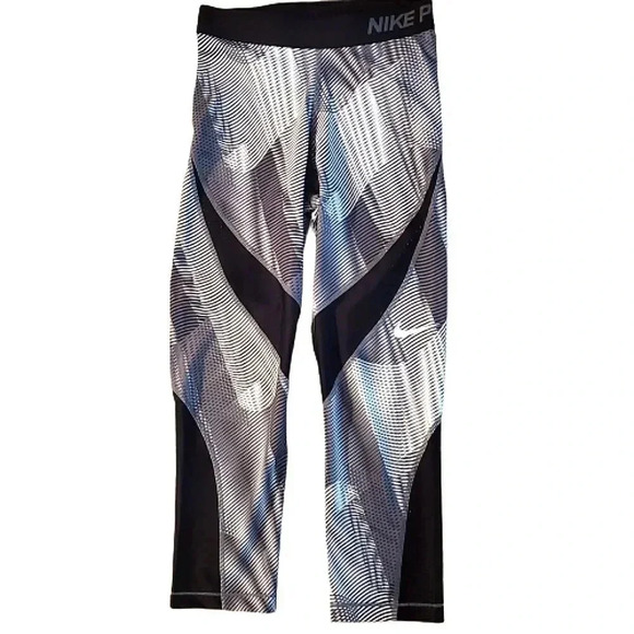 NIKE Pro black and gray leggings Size XS - Picture 1 of 6